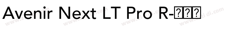 Avenir Next LT Pro R字体转换 Avenir Next LT Pro R字体转换